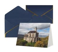 FodPand Tarjetas de felicitación con sobres, tarjetas de cumpleaños de 11,4 x 15,2 cm, tarjeta de aliento a mitad plegable, divertidas postales de monumentos históricos de Armenia, tarjeta de