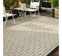 FOELANNE Alfombra de Patio mezclada Tejida