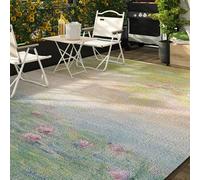 FOELANNE Alfombra de Patio mezclada Tejida
