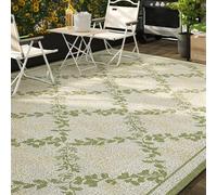 FOELANNE Alfombra de Patio mezclada Tejida