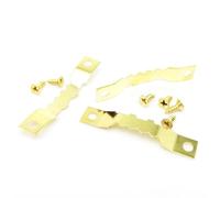 FOELANNE Gancho para Cuadros en Forma de Diente de Sierra, Perchas for Marcos de Cuadros con Dientes de Sierra, 25 Piezas, Multicolor(C Golden 8x45mm)