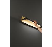 Foglia: Lámpara de pared LED de 12W, con temperatura de color ajustable de 2700K a 4000K, longitud de 43 cm, inclinación ajustable de 340°, 960 lúmenes, IP20 - Perenz - Diseño de hoja de oro