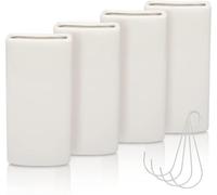Fogmiea 4 humidificadores para radiadores, cerámica | Humidificador de cerámica de 400 ml, con gancho, evaporación natural en el radiador sin electricidad.