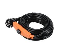 Fogmiea Cable calefactor de 18 m, 288 W, doble conductor, protección contra | 16 W/m, 230 V, IP68, CE+RoHS. Termostato 5 °C encendido/13 °C apagado. No cruzar ni superponer.