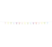 Folat 22205 Triangulares Guirnalda de banderas Guirnalda de banderas - Dreamy Pastels - 6 metros. Kit Decoración Cumpleaños de Colores Pastel
