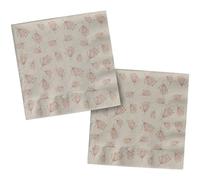 Folat 24998 Decoraciones de baby shower para niñas - Servilletas - Niña Floreciente - 33 x 33 cm - 20 piezas - Decoraciones de revelación de género