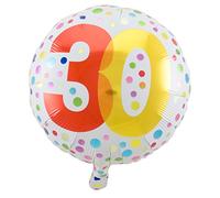 Folat - 30 cumpleaños Feliz cumpleaños Puntos Globo de papel de aluminio - 45 cm