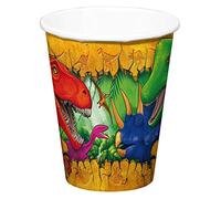 Folat 61851 - Vasos de papel de dinosaurio (6 unidades)