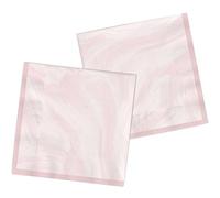 Folat 61917 Vajilla de fiesta Servilletas Fiesta Ø 23cm 8 piezas Rosa Mármol - Servilletas de papel para Cumpleanos, Fiesta infantil, Despedida de Soltera, Compromiso, Boda, Aniversario