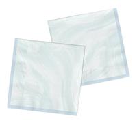 Folat 61920 Vajilla de fiesta Servilletas Fiesta 33cmx33cm 20 piezas Azul Mármol - Servilletas de papel para Cumpleanos, Fiesta infantil, Despedida de Soltera, Compromiso, Boda, Aniversario