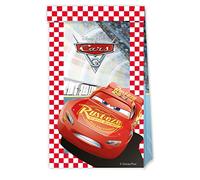 Folat 93828P Bolsas de fiesta Cars Multicolores 4 piezas - Bolsa de Regalo Cumpleaños para Fiestas con Disney's Cars para Fiestas Infantiles