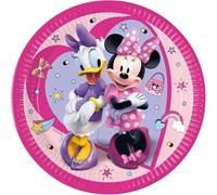 Folat 93830P Platos Papel FSC Minnie Mouse 23cm - 8 piezas