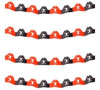 Folat B.V. 2 M - Guirnalda Pirata en Rojo y Negro para decoración Fiesta o Fiesta temática/