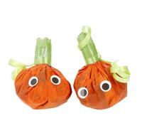 Folat B.V.-Folat 23900 Decoracion Fiesta de Carnaval de HalloweenSerpentinas-Calabaza-Happy Halloween-2 piezas, color naranja