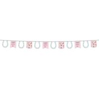 Folat B.V.-Folat 27506 Cumpleaños Rosa-Guirnalda de Banderines-Happy Horses-6 metros-Decoración de fiesta de caballo, multicolor, 600x21cm