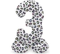 Folat B.V.-Folat 63933 Aluminio Número Figura 3 Bright Panther Blanco Negro 72 cm-decoración globos para cumpleaños, aniversario (no se necesita helio), color carbón, talla única