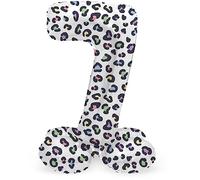 Folat B.V.-Folat 63937 Aluminio Número Figura 7 Bright Panther Blanco Negro 72 cm-decoración globos para cumpleaños, aniversario (no se necesita helio), color carbón, talla única