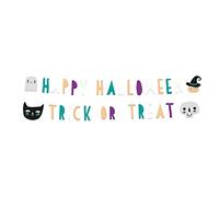 Folat B.V.- Folat 67980 2 Piezas-Decoración, Guirnaldas de Letras Happy Halloween, Multicolor