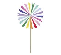 Folat B.V.- Folat Decoración de cumpleaños Coloridas-Abanico Picklers-Stripetastic-10 Piezas-Artículos de Fiesta para niños y Adultos, Multicolor (27772)