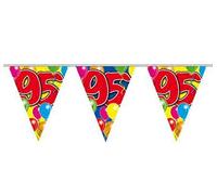 Folat B.V.- Folat - Guirnalda de banderines con Globos (10 m), Multicolor, Color carbón (4567)