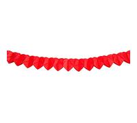 Folat B.V. Mini Guirnalda de corazón Rojo, Papel, 2 m, 1 Unidad