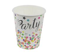 Folat B.V. Nuevo Taza Confeti Party, 8 Unidades, 250 ml