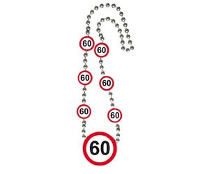 Folat - Collar de señal de tráfico de cumpleaños número 60