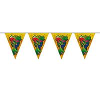 Folat - Dinosaurio Guirnalda para Temática Fiesta - 6 Metros - Multicolor
