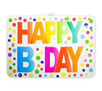 Folat - Feliz cumpleaños Letrero de Puerta con Puntos - 52x38 cm