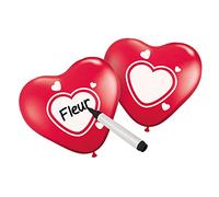 Folat - Globos de corazón escribibles - 6 piezas