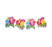 Folat - Guirnalda de flores tropicales del empavesado - 6 m