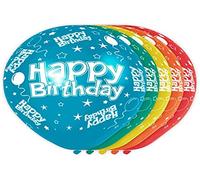 Folat - Helio Adecuado Metálico Globos Para Feliz Cumpleaños Decoración - Multicolor - 12In/30cm - 5 piezas
