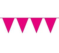 Folat - Línea De Banderas De Color XL Para Fiesta Decoración - 10 metros - Magenta