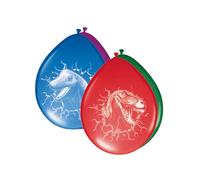 Folat Luftballons 61855 Dinosaurier Ballons-6 Stück, Mehrfarbi (Importación USA)
