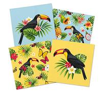 Folat - Servilletas de tucán Tropical 33x33 cm - 20 Piezas