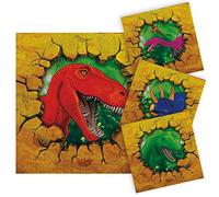 Folat Servilletas Dino Party, Aprox. 25 x 25 cm, 16 Unidades