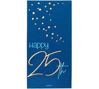 Folat Servilletas Elegant Verdadera azul 25 Años 33x33cm-10 piezas, color (66225)
