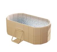 Foldable Bathtub, Portable Soaking Tub, Compact Bathroom Accessory, 47.24x21.65x19.69 Inch Large Insulated Bath Bucket, Comfortable Leakproof Design for Adults, Athletes, Home
