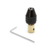 Folewr Eje de motor eléctrico Mini Chuck Fixture Clamp de 3,17 mm, broca de 0,3-3,5 mm