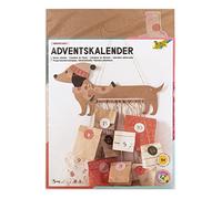 Folia 9382 9382 Sausage Dog - Juego de Calendario de Adviento (54 Piezas), diseño de un Calendario de adviento Individual para los Amantes de los Perros, Multicolor