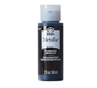 FolkArt Metallic Acrylic Paint in Assorted Colors (2 oz), 661, Sequin Black