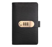 Folleto de colección de billetes con bloqueo con capacidad para 100 | Funda de poliuretano con relieve de cocodrilo, 100 bolsillos para billetes, cerradura de combinación reajustable