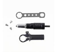 Folpus Adaptador Remachadora para Taladro | Ergonómico, Adaptador Remache con Boquillas y Llave, Portátil, Remachadora Manual Adaptada a Taladro