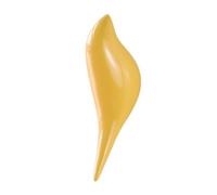 Folpus Gancho para Colgar Ropa Pared Resistente, Percha corativa Resina, Sólido, Colgador Escultural Pared, para Dormitorio, Restaurantes, Amarillo