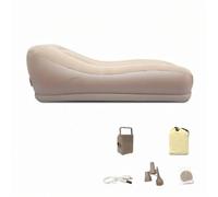 Folpus Sofá Inflable Exterior Sofá Tumbona Sillón Colchoneta con Inflado Automático y Superficie Suave Incluye Tubo de Inflado Conector y Bolsa Adecuado para