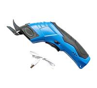 Folpus Tijeras eléctricas de tela Corte de ropa, Máquina de corte de mano recargable, Tijeras de sastre para artesanías de ropa de goma