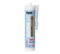 FOME FLEX Silicona Sanitaria - Sellador Antimoho S1 para Baño, Cocina, Canalones y Ventanas - UV Estable de -40°C a +150°C - Flexible, Adhesión Multi-Superficie - 310 ml
