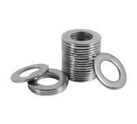 FOMGIIN Arandelas Planas de Cuerpo Grande M16 x 30mm, 20 Piezas Acero Inoxidable A2 V2A, 304 Metalicas Grandes Arandela de Bloqueo DIN 9021 / ISO 7093,Plana de Plano Para Tornillos Sujetadores
