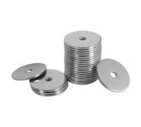 FOMGIIN Arandelas Planas de Cuerpo Grande M4 x 25mm, 20 Piezas Acero Inoxidable A2 V2A, 304 Metalicas Grandes Arandela de Bloqueo DIN 9021 / ISO 7093,Plana de Plano Para Tornillos Sujetadores