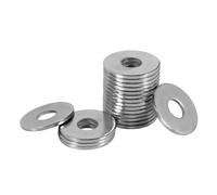 FOMGIIN Arandelas Planas de Cuerpo Grande M6 x 18mm, 100 Piezas Acero Inoxidable A2 V2A, 304 Metalicas Grandes Arandela de Bloqueo DIN 9021 / ISO 7093,Plana de Plano Para Tornillos Sujetadores